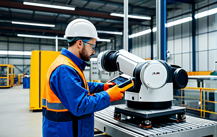 공장자동화 유지보수 팀 조직 - Teamwork in Automated Maintenance**

"A diverse team of maintenance professionals collaborating arou...