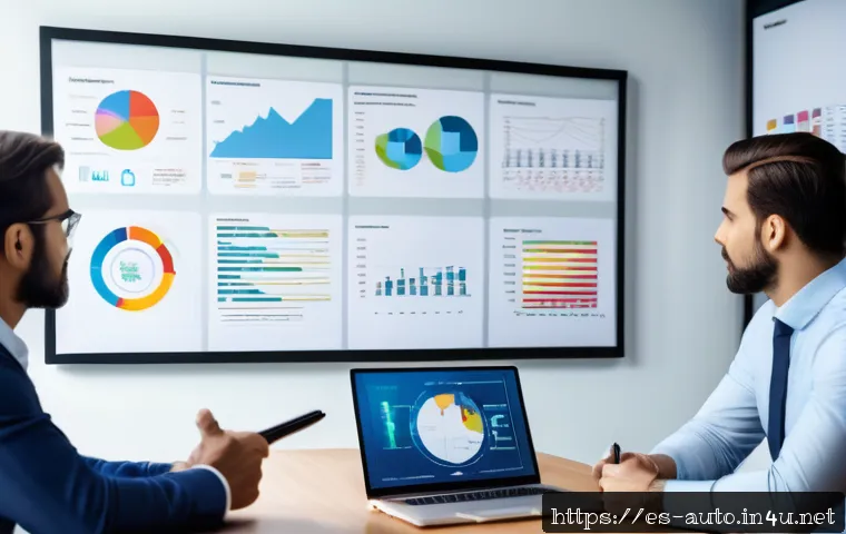 공장자동화 프로젝트의 리스크 관리 - A modern office scene showing a diverse team of professionals engaged in a risk assessment meeting f...